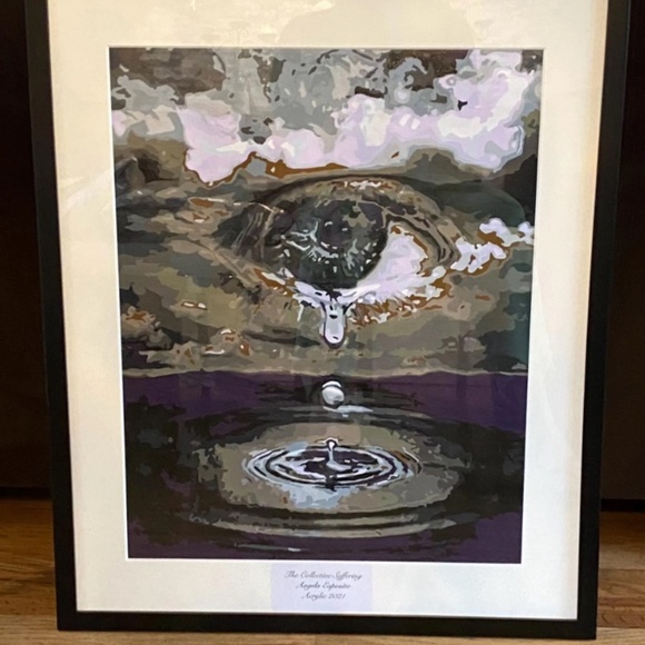 Unframed 16x20 The Collective Suffering Acrylic Painting 2021 - Picture 3 of 3